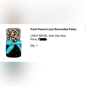 Posh Peanut Lana Reversible Swaddle - leopard